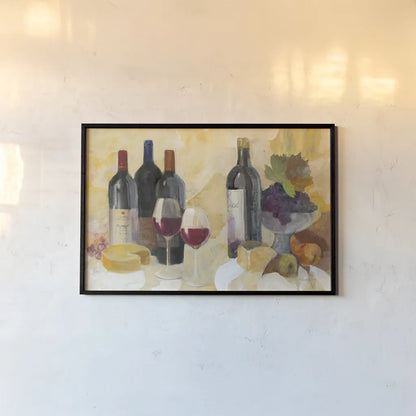 Fine Vintage Reds by Albena Hristova. shown as a paper print in a black flame. Available as a archival giclee rolled canvas, fine art paper, or poster print. SKU 49939i.