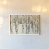 First Snow by Albena Hristova. shown as a paper print in a white frame. Available as a archival giclee rolled canvas, fine art paper, or poster print. SKU 38925i.