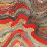Floating Lava Red by Albena Hristova. SKU 55940a. Archival Giclee Fine art print for wall decor.