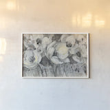 Floral Fantasy by Albena Hristova. shown as a paper print in a white frame. Available as a archival giclee rolled canvas, fine art paper, or poster print. SKU 57909i.