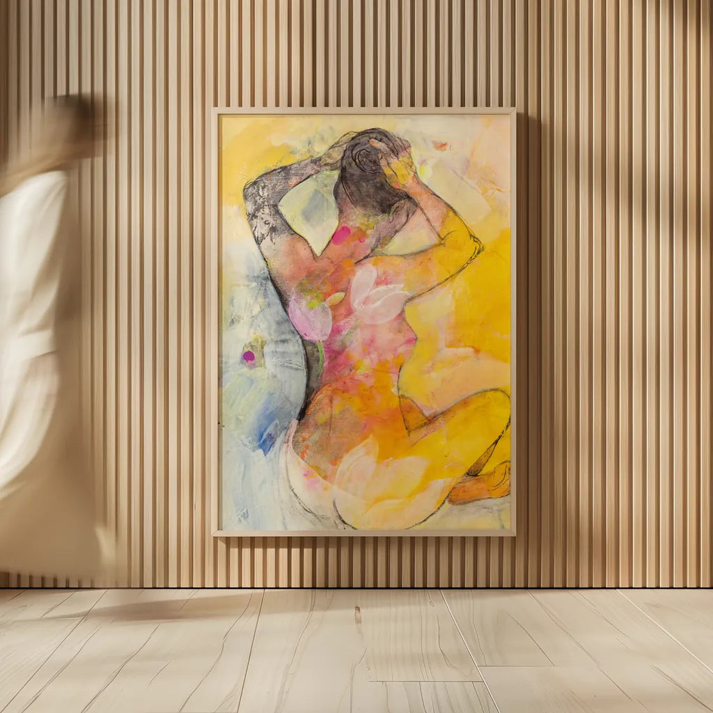 Floral Figures I by Albena Hristova. shown as over sized large wall art. Available as an archival giclee rolled canvas, fine art paper, or poster print. SKU 80832h.