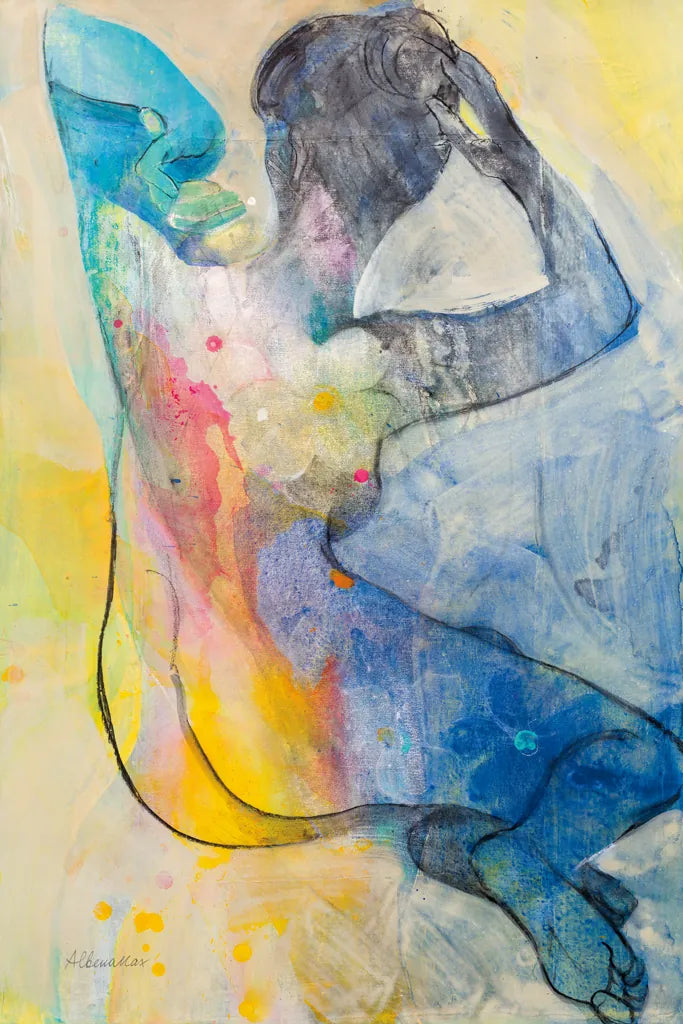 Floral Figures III by Albena Hristova. SKU 80834h. Archival Giclee Fine art print for wall decor.