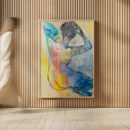 Floral Figures III by Albena Hristova. shown as over sized large wall art. Available as an archival giclee rolled canvas, fine art paper, or poster print. SKU 80834h.