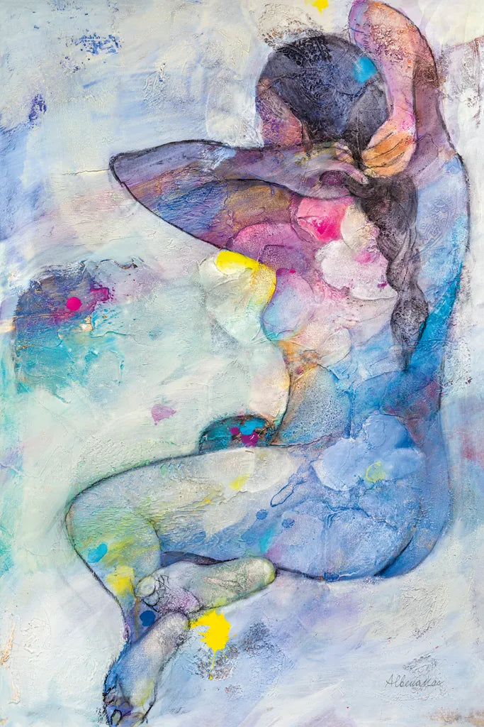 Floral Figures IV by Albena Hristova. SKU 80835h. Archival Giclee Fine art print for wall decor.