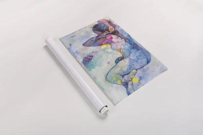 Floral Figures IV by Albena Hristova. shown as a rolled paper print. Available as archival giclee rolled canvas, fine art paper, or poster print. SKU 80835h.
