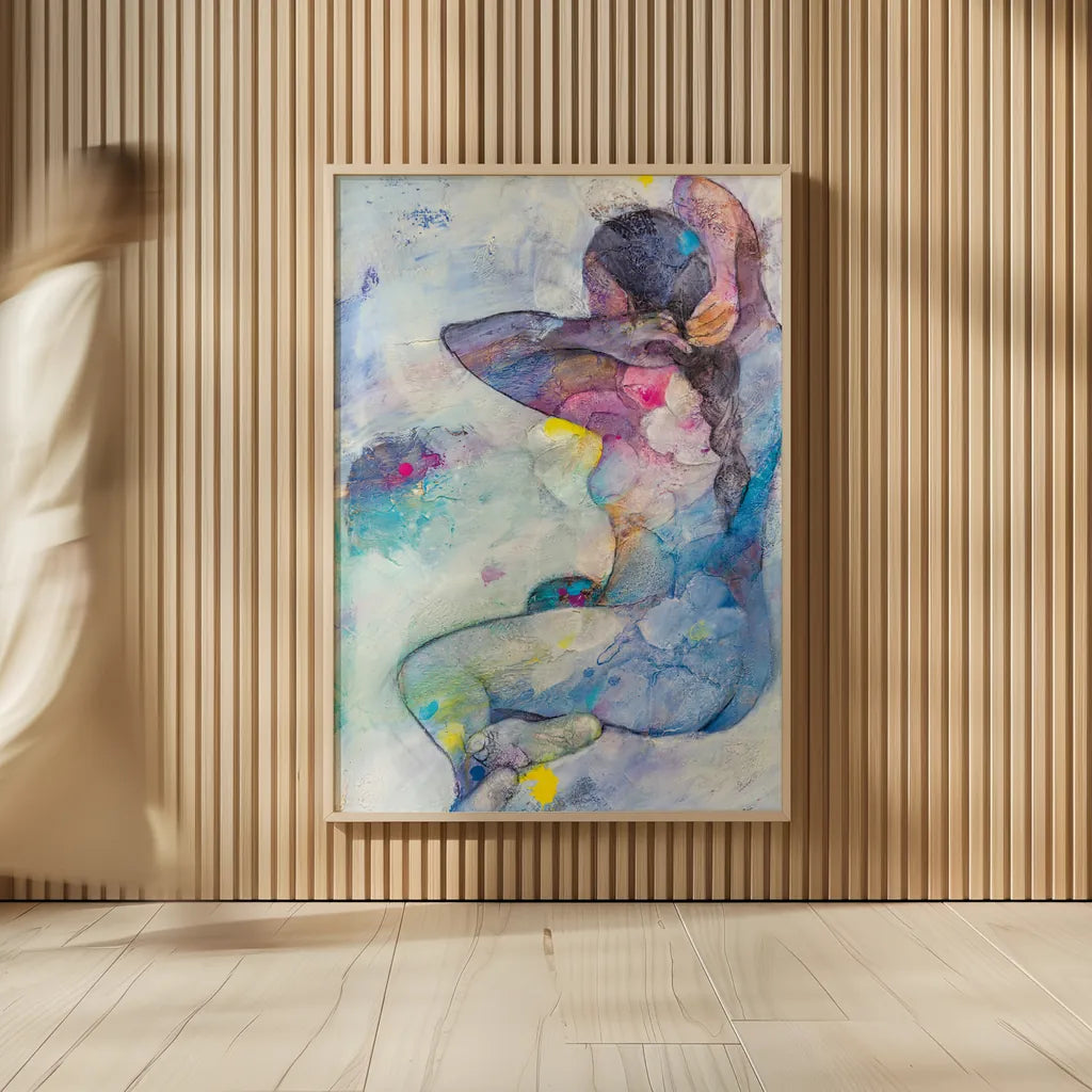 Floral Figures IV by Albena Hristova. shown as over sized large wall art. Available as an archival giclee rolled canvas, fine art paper, or poster print. SKU 80835h.