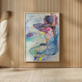 Floral Figures IV by Albena Hristova. shown as over sized large wall art. Available as an archival giclee rolled canvas, fine art paper, or poster print. SKU 80835h.