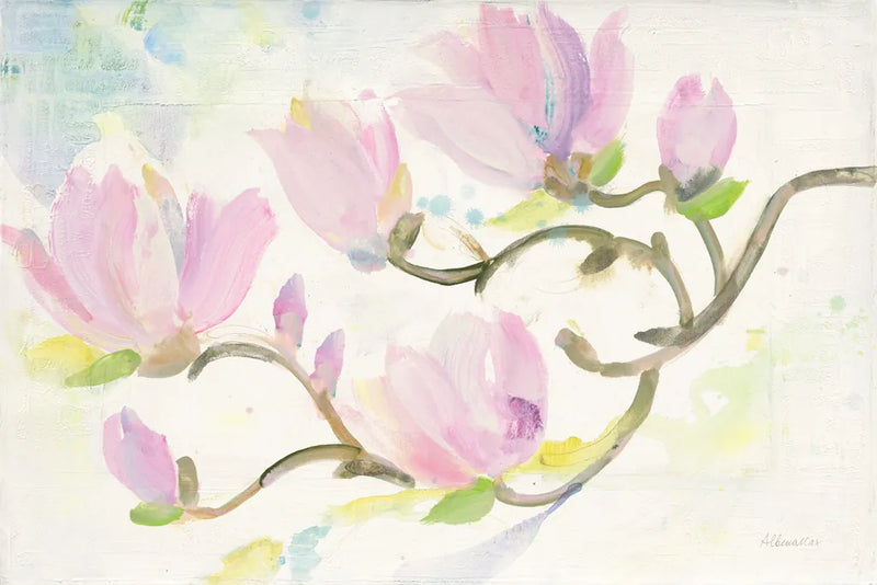 Flowering Branches by Albena Hristova. SKU 54824i. Archival Giclee Fine art print for wall decor.