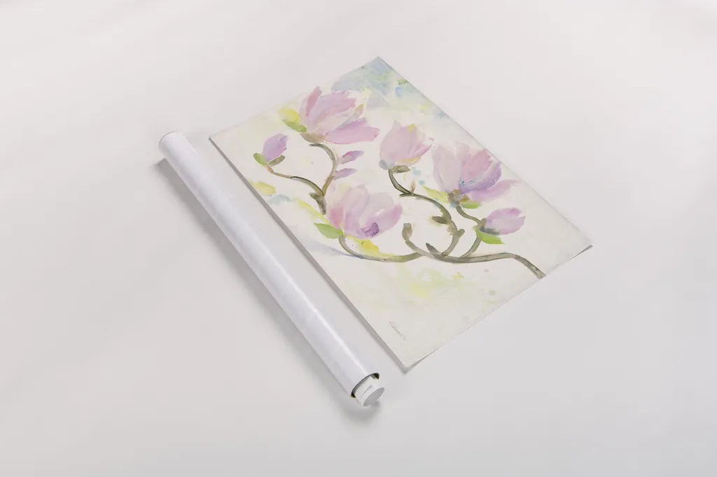 Flowering Branches by Albena Hristova. shown as a rolled paper print. Available as archival giclee rolled canvas, fine art paper, or poster print. SKU 54824i.