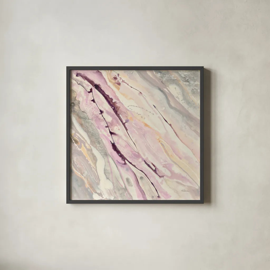 Flowing I by Albena Hristova. Shown in a sleek black glass frame for a contemporary gallery look. Available as an archival giclee rolled canvas, fine art paper, or poster print. SKU 38921a.