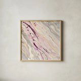 Flowing I by Albena Hristova. Shown in a natural wood glass frame for a timeless modern aesthetic. Available as an archival giclee rolled canvas, fine art paper, or poster print. SKU 38921a.