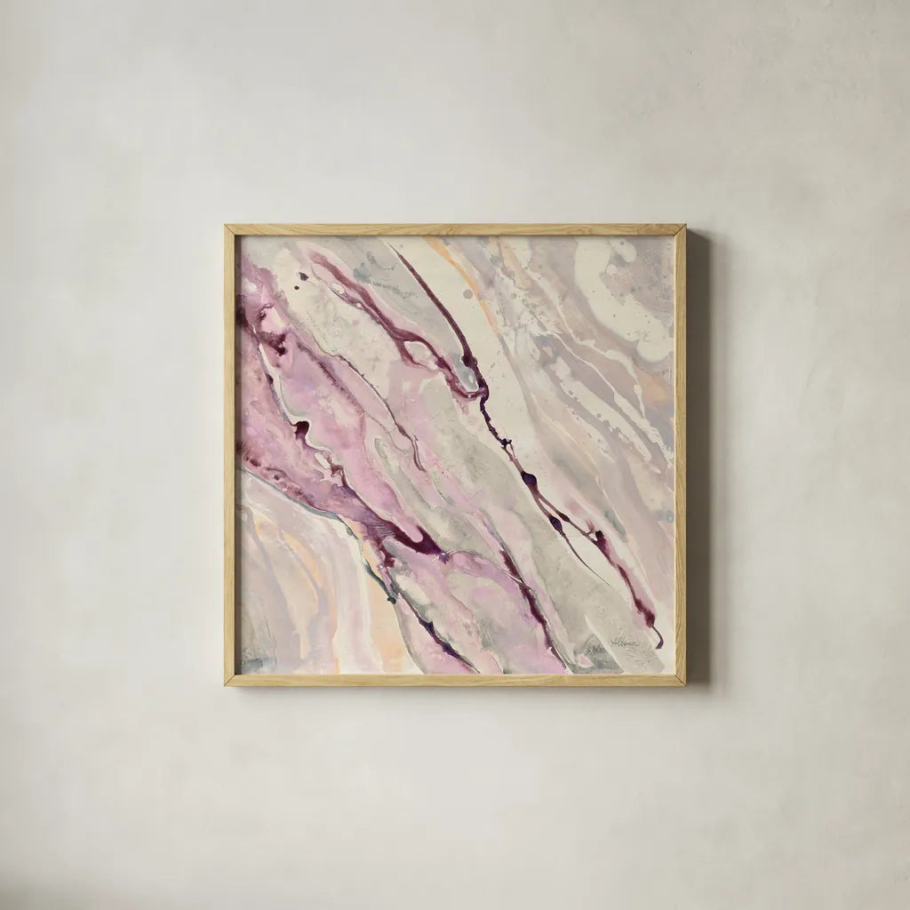 Flowing II by Albena Hristova. Shown in a natural wood glass frame for a timeless modern aesthetic. Available as an archival giclee rolled canvas, fine art paper, or poster print. SKU 38922a.