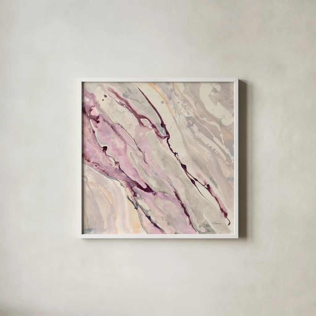 Flowing II by Albena Hristova. Shown in a crisp white glass frame for a clean and minimalist style. Available as an archival giclee rolled canvas, fine art paper, or poster print. SKU 38922a.