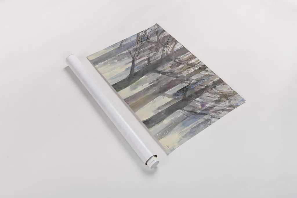 Forest Light by Albena Hristova. shown as a rolled paper print. Available as archival giclee rolled canvas, fine art paper, or poster print. SKU 23822i.