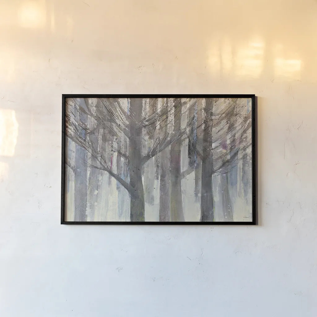 Forest Light by Albena Hristova. shown as a paper print in a black flame. Available as a archival giclee rolled canvas, fine art paper, or poster print. SKU 23822i.