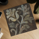 Fresco Floral II by Albena Hristova. Shown as a detailed flat fine art print, highlighting archival giclee quality. Available as an archival giclee rolled canvas, fine art paper, or poster print. SKU 30235a.