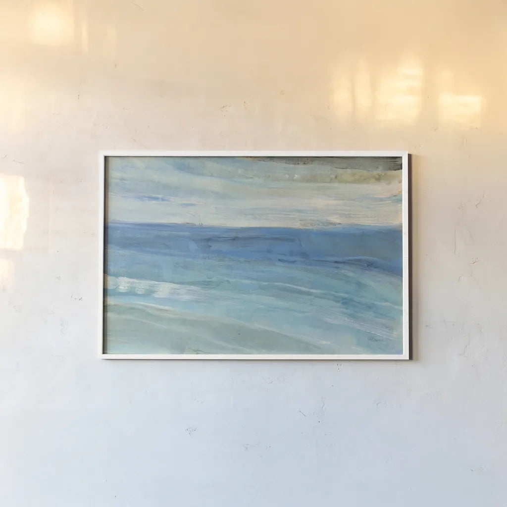 From the Shore by Albena Hristova. shown as a paper print in a white frame. Available as a archival giclee rolled canvas, fine art paper, or poster print. SKU 46911i.