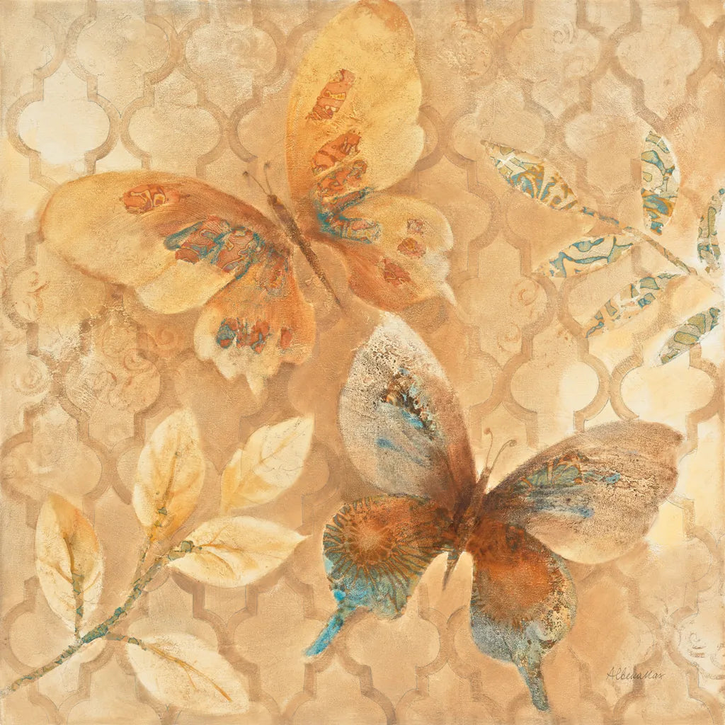 Gilded Butterfly I by Albena Hristova. SKU 55388a. Archival Giclee Fine art print for wall decor.
