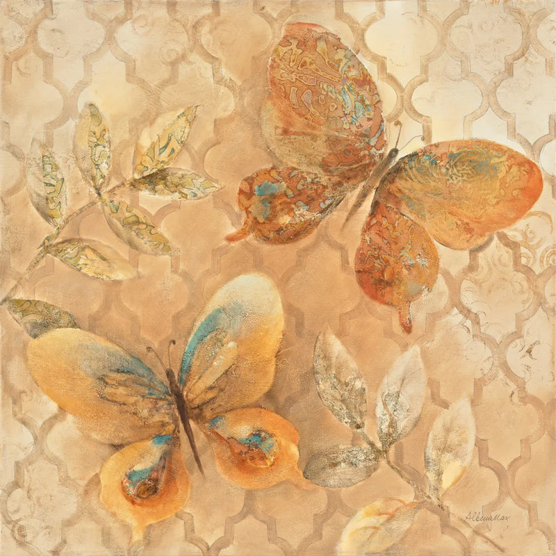 Gilded Butterfly II by Albena Hristova. SKU 55389a. Archival Giclee Fine art print for wall decor.