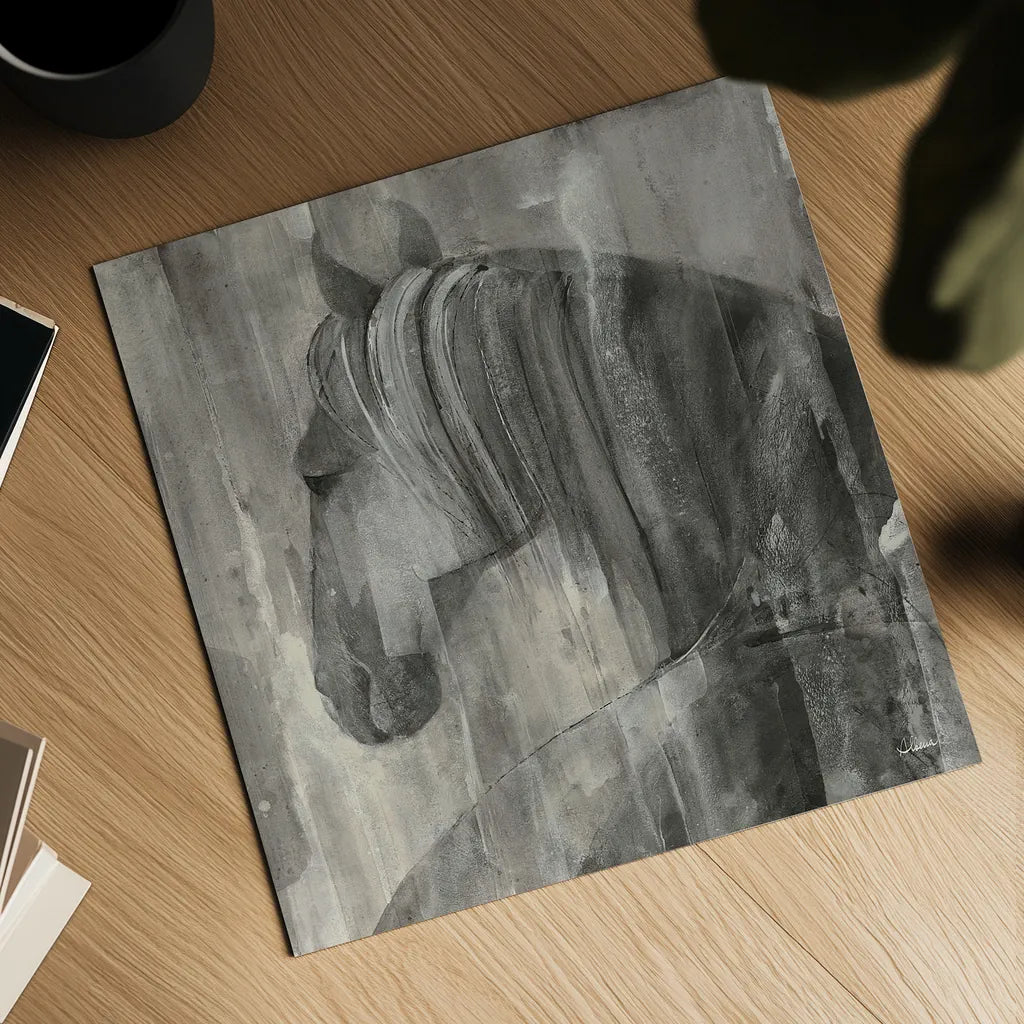 Glance Greige Crop by Albena Hristova. Shown as a detailed flat fine art print, highlighting archival giclee quality. Available as an archival giclee rolled canvas, fine art paper, or poster print. SKU 27037a.