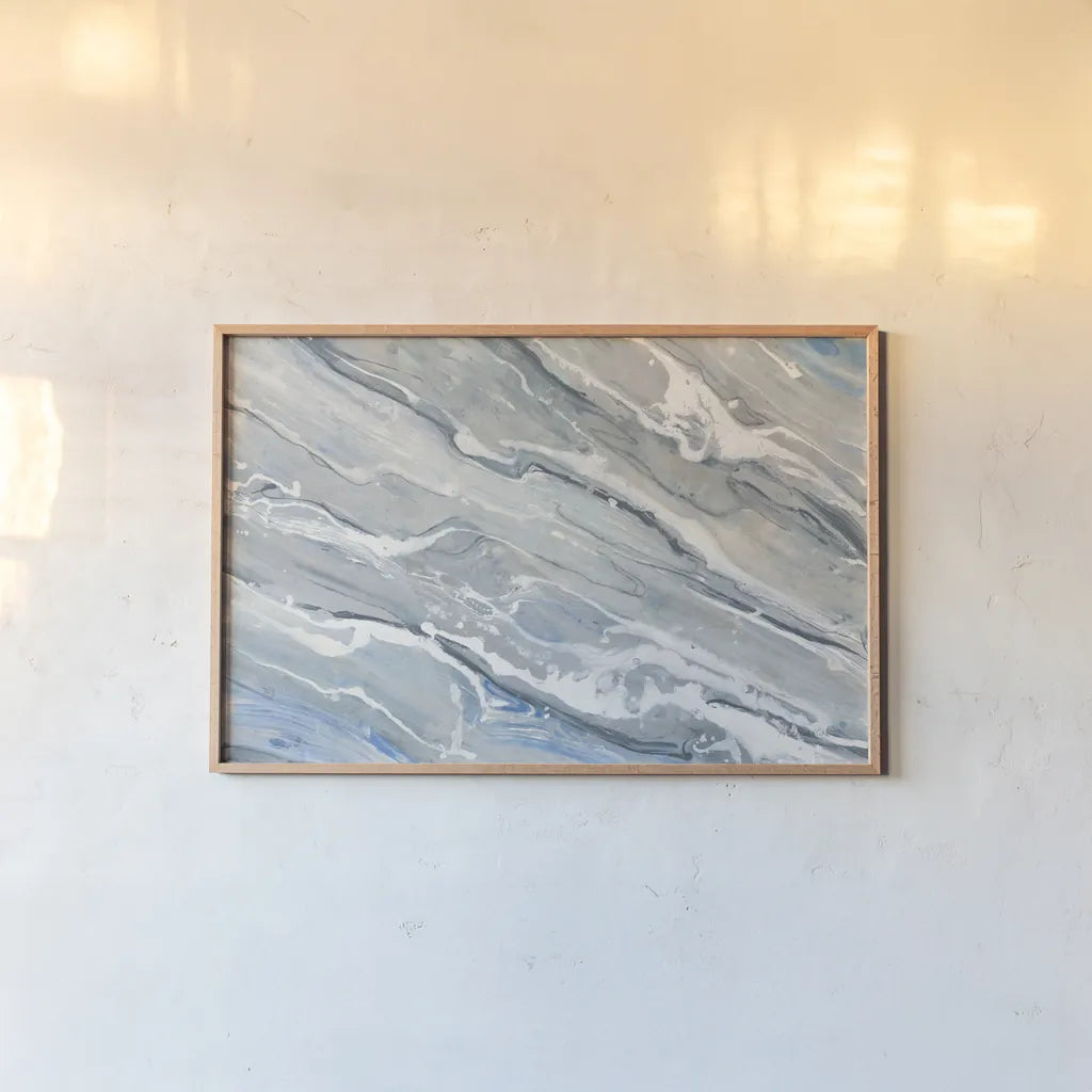 Going with the Flow by Albena Hristova. shown as a paper print in a natural frame. Available as a archival giclee rolled canvas, fine art paper, or poster print. SKU 53325i.