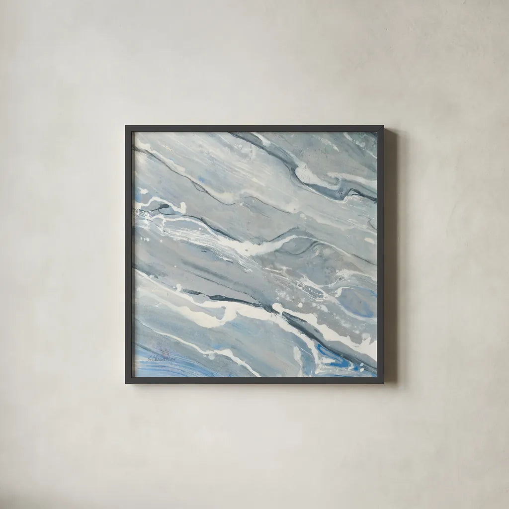 Going with the Flow II by Albena Hristova. Shown in a sleek black glass frame for a contemporary gallery look. Available as an archival giclee rolled canvas, fine art paper, or poster print. SKU 61531a.