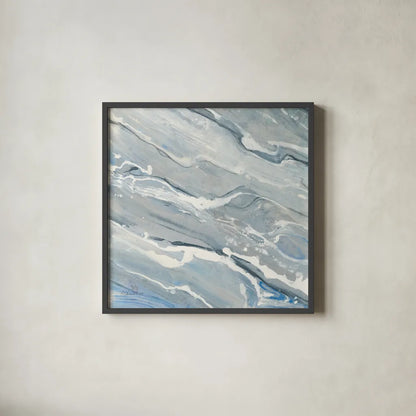 Going with the Flow II by Albena Hristova. Shown in a sleek black glass frame for a contemporary gallery look. Available as an archival giclee rolled canvas, fine art paper, or poster print. SKU 61531a.