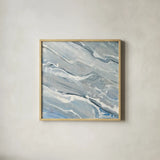 Going with the Flow II by Albena Hristova. Shown in a natural wood glass frame for a timeless modern aesthetic. Available as an archival giclee rolled canvas, fine art paper, or poster print. SKU 61531a.