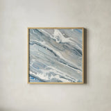 Going with the Flow III by Albena Hristova. Shown in a natural wood glass frame for a timeless modern aesthetic. Available as an archival giclee rolled canvas, fine art paper, or poster print. SKU 61532a.