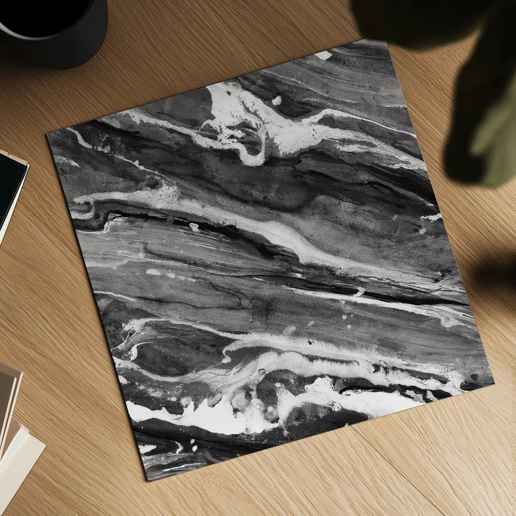 Going with the Flow III BW by Albena Hristova. Shown as a detailed flat fine art print, highlighting archival giclee quality. Available as an archival giclee rolled canvas, fine art paper, or poster print. SKU 77777a.