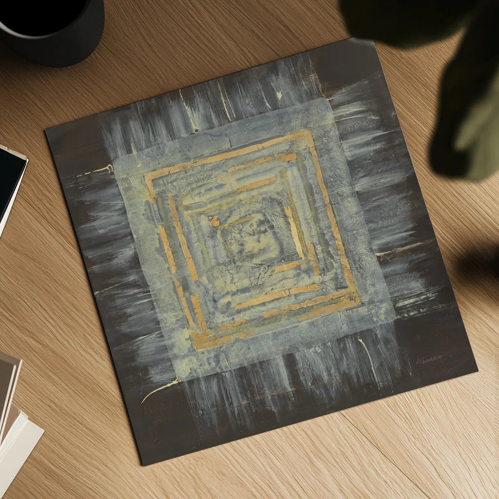 Gold Tapestry I by Albena Hristova. Shown as a detailed flat fine art print, highlighting archival giclee quality. Available as an archival giclee rolled canvas, fine art paper, or poster print. SKU 25544a.