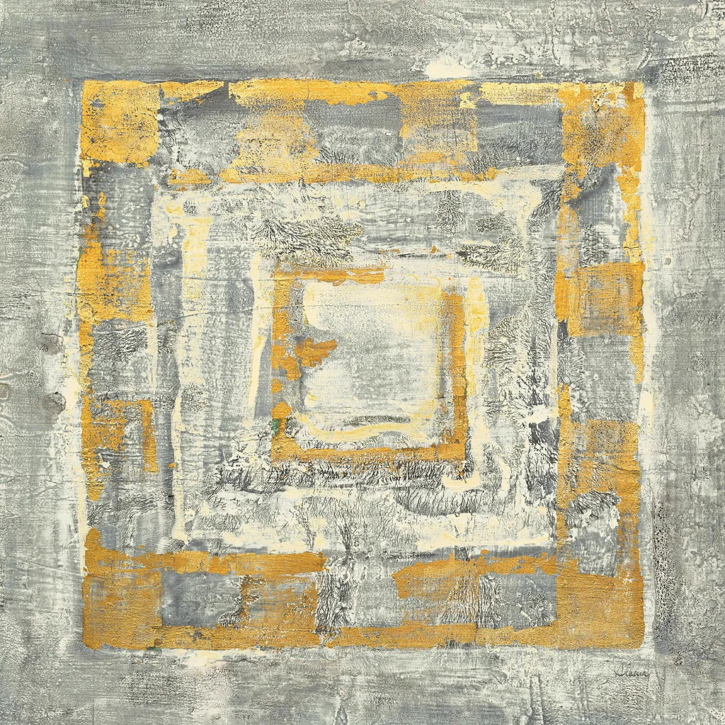 Gold Tapestry II Gold and White by Albena Hristova. SKU 26171a. Archival Giclee Fine art print for wall decor.