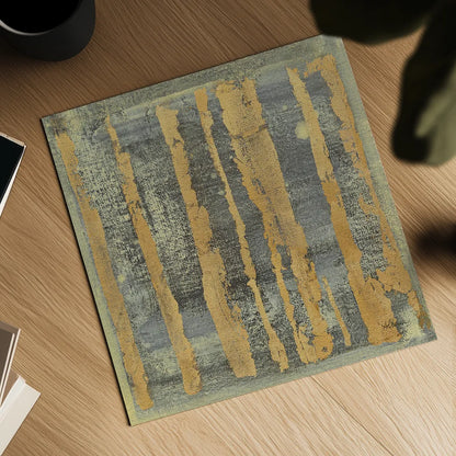 Gold Tapestry III Crop by Albena Hristova. Shown as a detailed flat fine art print, highlighting archival giclee quality. Available as an archival giclee rolled canvas, fine art paper, or poster print. SKU 28153a.