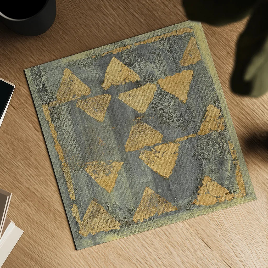 Gold Tapestry V Crop by Albena Hristova. Shown as a detailed flat fine art print, highlighting archival giclee quality. Available as an archival giclee rolled canvas, fine art paper, or poster print. SKU 28155a.