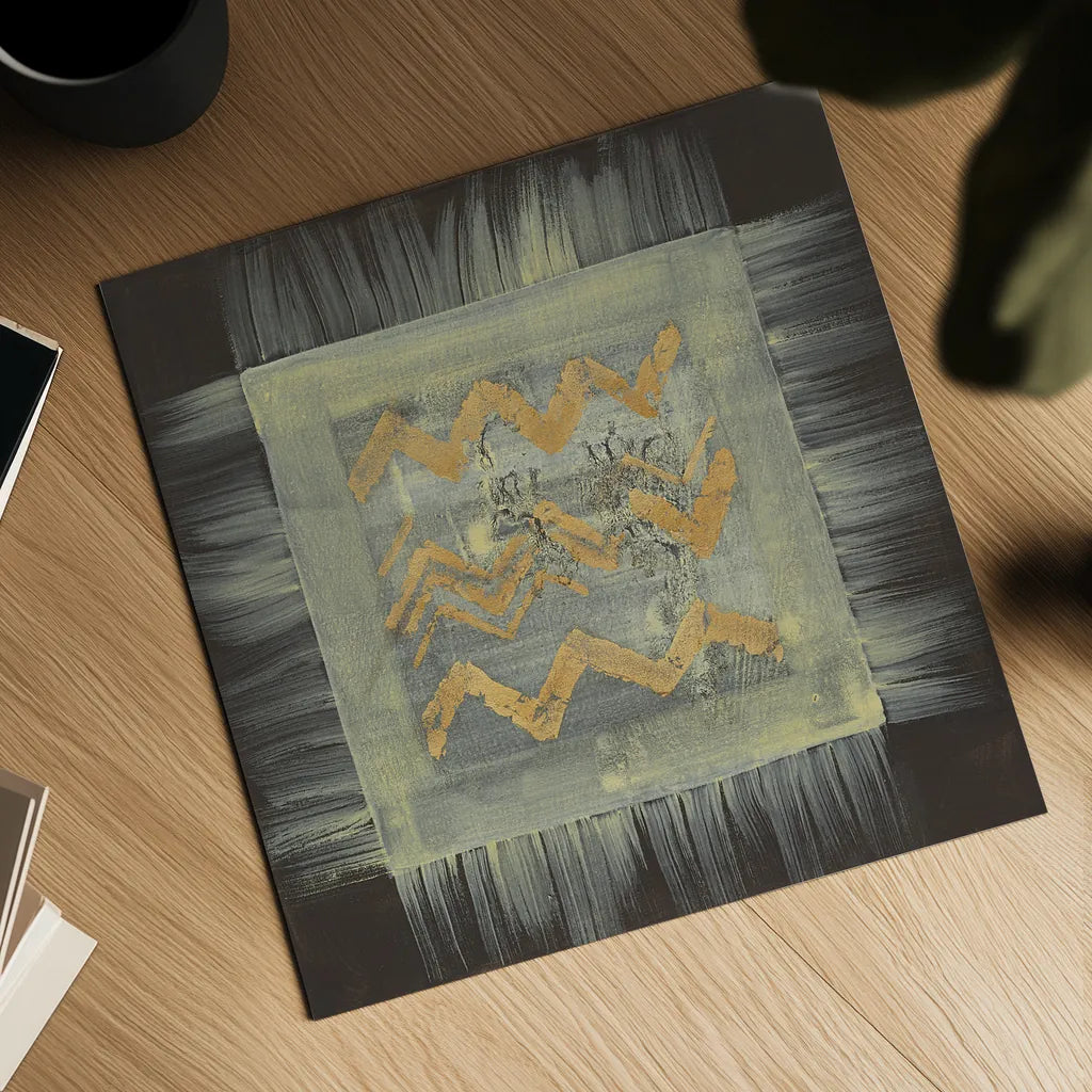 Gold Tapestry VI by Albena Hristova. Shown as a detailed flat fine art print, highlighting archival giclee quality. Available as an archival giclee rolled canvas, fine art paper, or poster print. SKU 27260a.