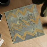 Gold Tapestry VI Crop by Albena Hristova. Shown as a detailed flat fine art print, highlighting archival giclee quality. Available as an archival giclee rolled canvas, fine art paper, or poster print. SKU 28156a.