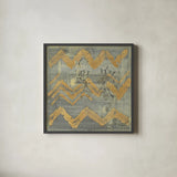 Gold Tapestry VI Crop by Albena Hristova. Shown in a sleek black glass frame for a contemporary gallery look. Available as an archival giclee rolled canvas, fine art paper, or poster print. SKU 28156a.