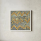 Gold Tapestry VI Crop by Albena Hristova. Shown in a crisp white glass frame for a clean and minimalist style. Available as an archival giclee rolled canvas, fine art paper, or poster print. SKU 28156a.