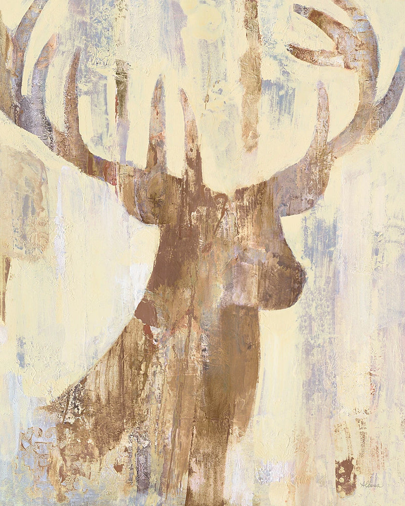Golden Antlers I Neutral Grey by Albena Hristova
