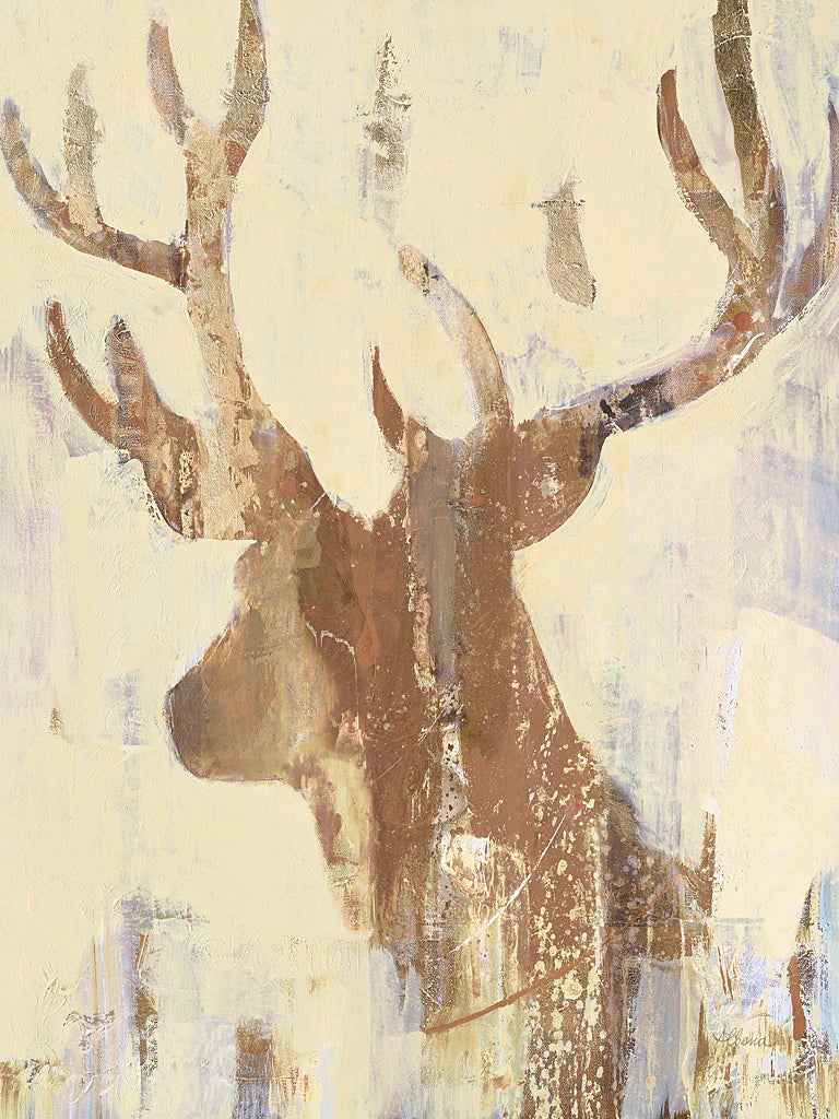 Golden Antlers II Neutral Grey by Albena Hristova