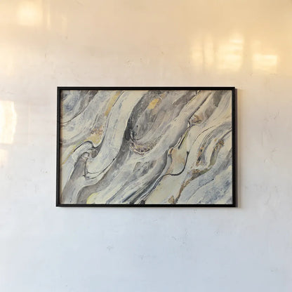 Golden Falls by Albena Hristova. shown as a paper print in a black flame. Available as a archival giclee rolled canvas, fine art paper, or poster print. SKU 30239i.