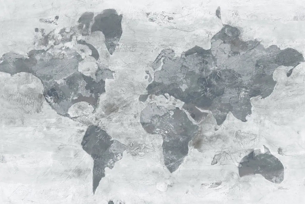 Golden World Gray by Albena Hristova. SKU 35989i. Archival Giclee Fine art print for wall decor.