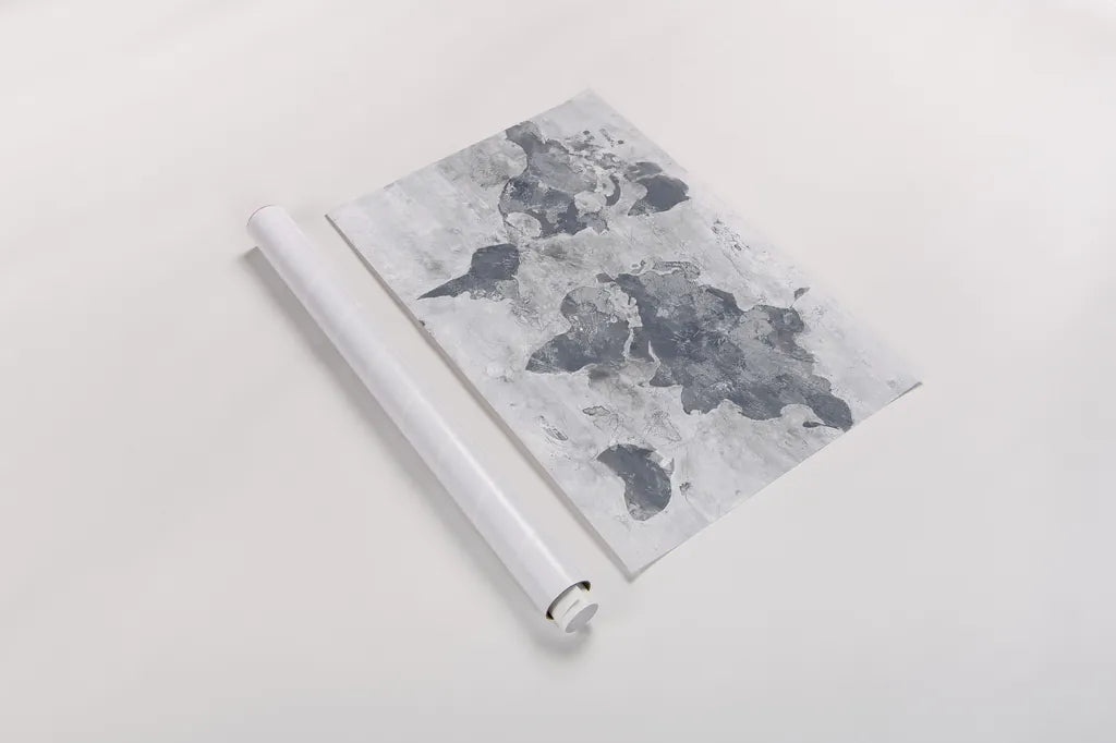 Golden World Neutral by Albena Hristova. shown as a rolled paper print. Available as archival giclee rolled canvas, fine art paper, or poster print. SKU 34406i.