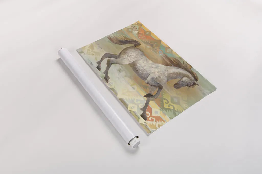 Grand Entrance Southwest Boho by Albena Hristova. shown as a rolled paper print. Available as archival giclee rolled canvas, fine art paper, or poster print. SKU 54159i.