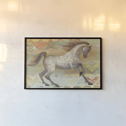 Grand Entrance Southwest Boho by Albena Hristova. shown as a paper print in a black flame. Available as a archival giclee rolled canvas, fine art paper, or poster print. SKU 54159i.