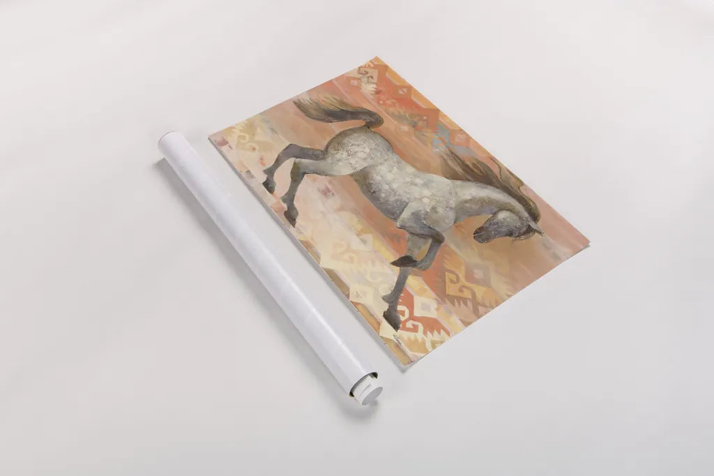 Grand Entrance Southwest Boho Blush by Albena Hristova. shown as a rolled paper print. Available as archival giclee rolled canvas, fine art paper, or poster print. SKU 54160i.