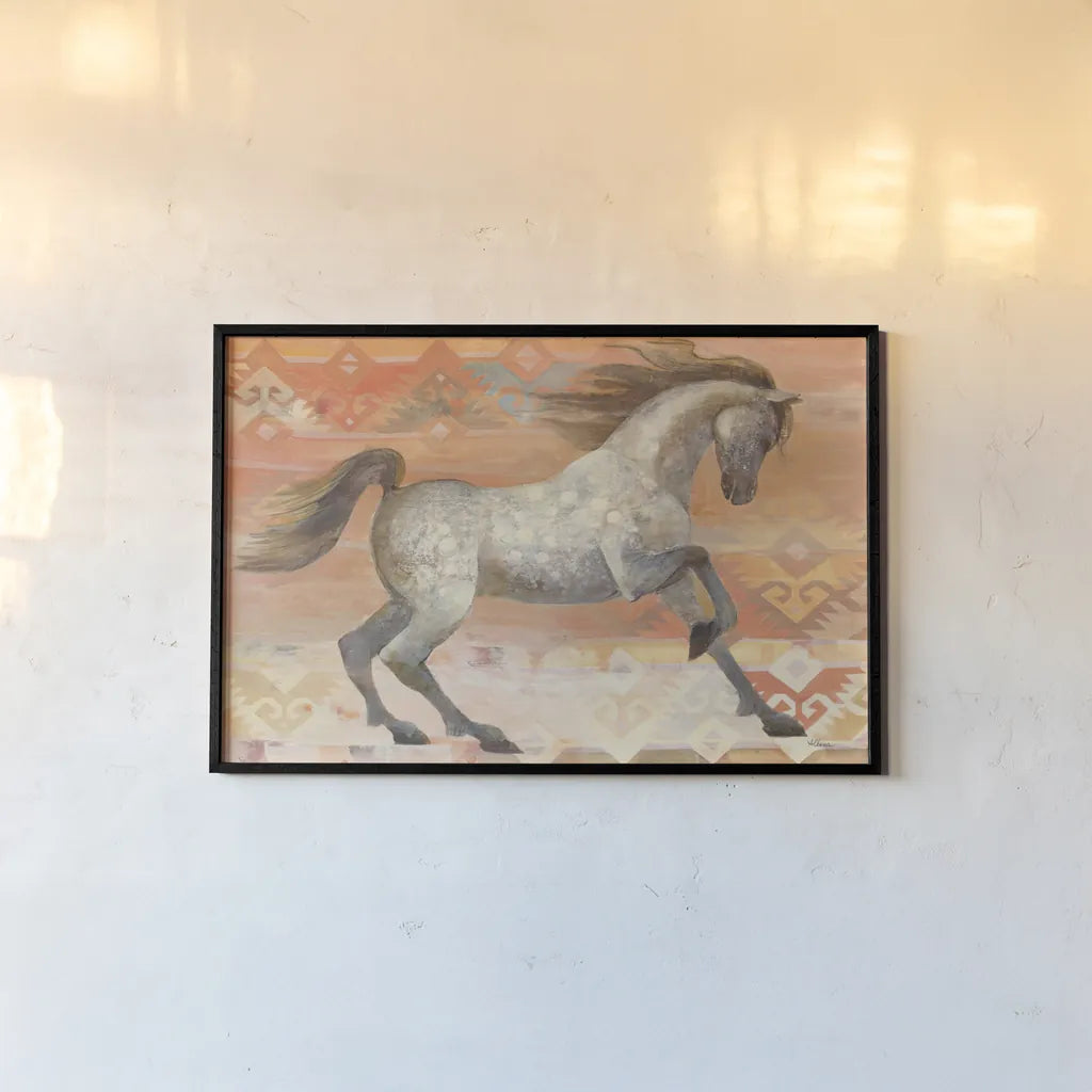 Grand Entrance Southwest Boho Blush by Albena Hristova. shown as a paper print in a black flame. Available as a archival giclee rolled canvas, fine art paper, or poster print. SKU 54160i.