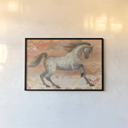 Grand Entrance Southwest Boho Blush by Albena Hristova. shown as a paper print in a black flame. Available as a archival giclee rolled canvas, fine art paper, or poster print. SKU 54160i.