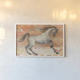 Grand Entrance Southwest Boho Blush by Albena Hristova. shown as a paper print in a white frame. Available as a archival giclee rolled canvas, fine art paper, or poster print. SKU 54160i.