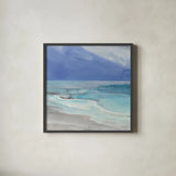 Grand View I Sq by Albena Hristova. Shown in a sleek black glass frame for a contemporary gallery look. Available as an archival giclee rolled canvas, fine art paper, or poster print. SKU 77985a.
